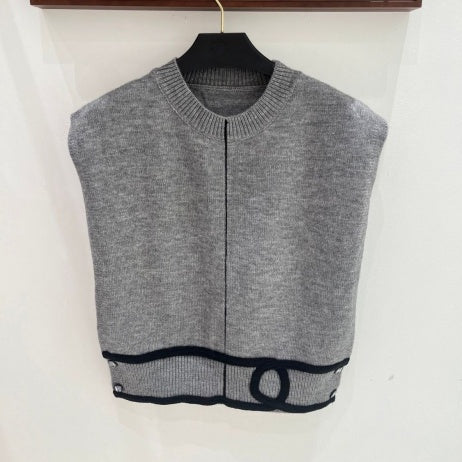 New Fashion Women  CC Contrast Color Knit Tank Top PD1326091118
