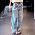 New Fshion women's CC straight-leg jeans PD1326091504