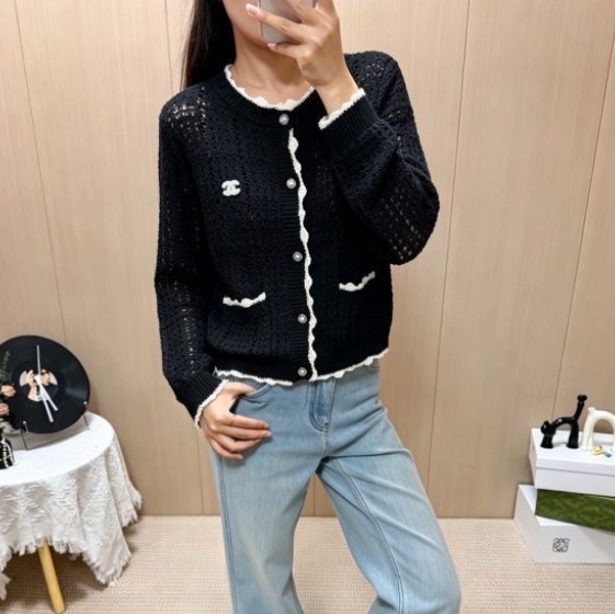 CHA 26ss Women's knitted cardigan PD1326091509