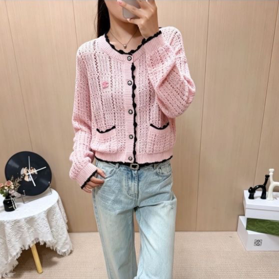 CHA 26ss Women's knitted cardigan PD1326091509