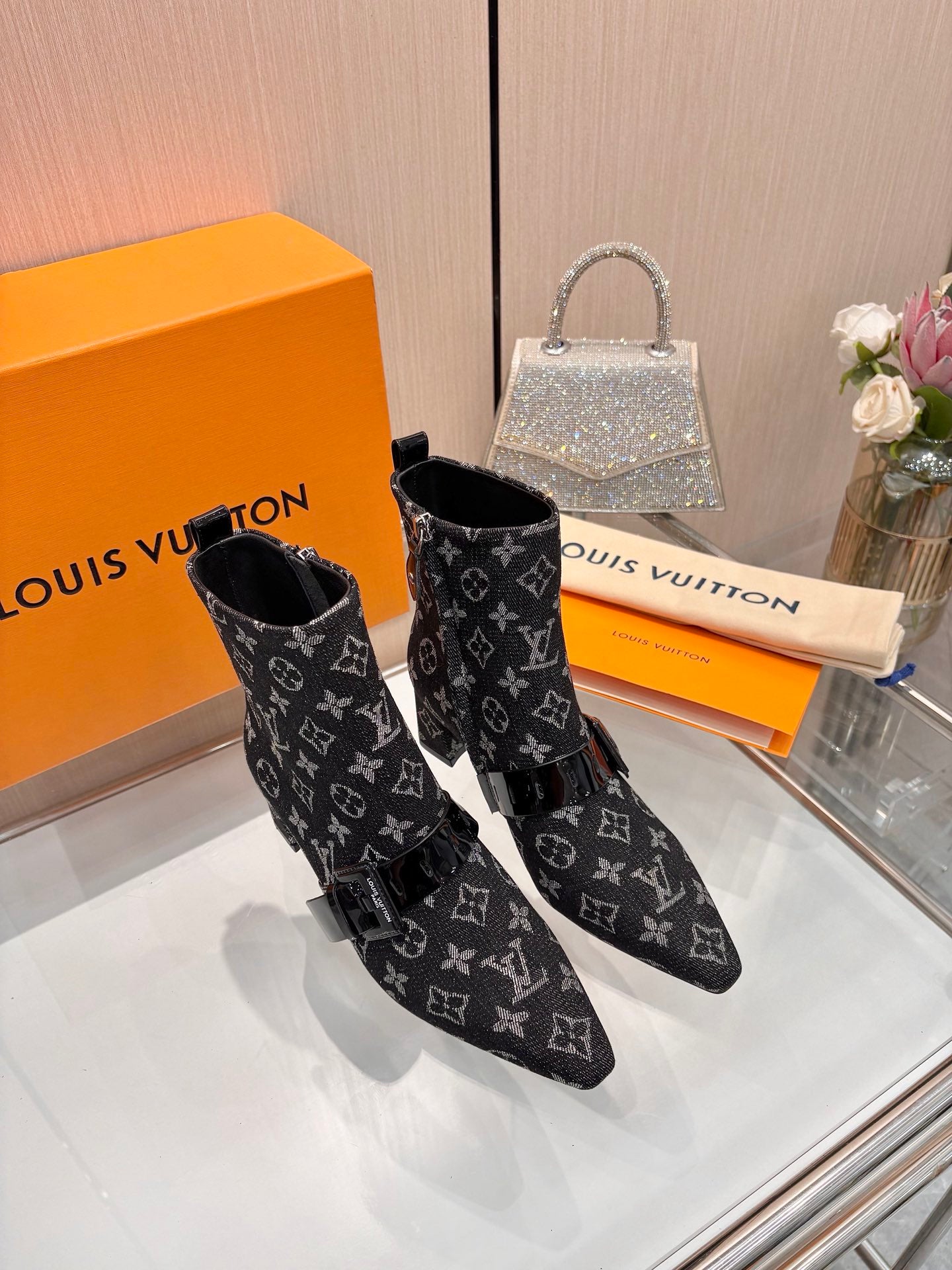 L fashion printing new 4.5cm short boots 0725102002