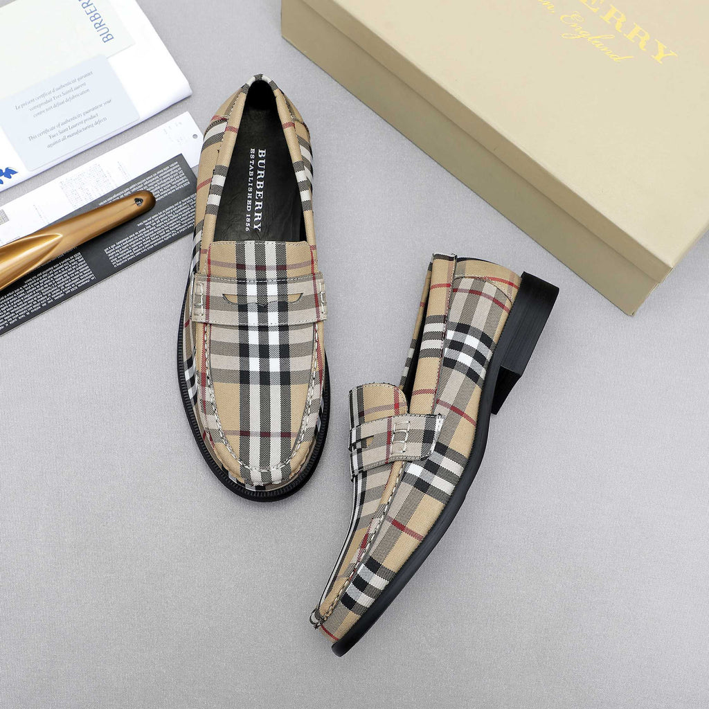 Men's Spring/Summer Striped Slip-on Shoes 0726050706