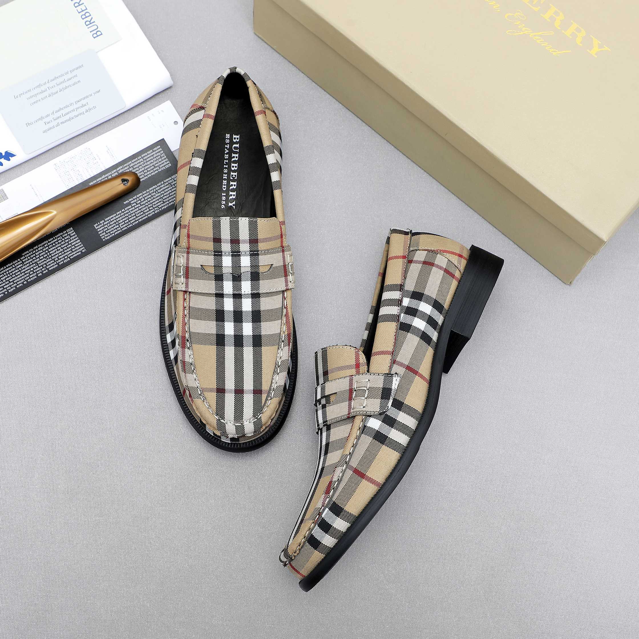 Men's Spring/Summer Striped Slip-on Shoes 0726050706