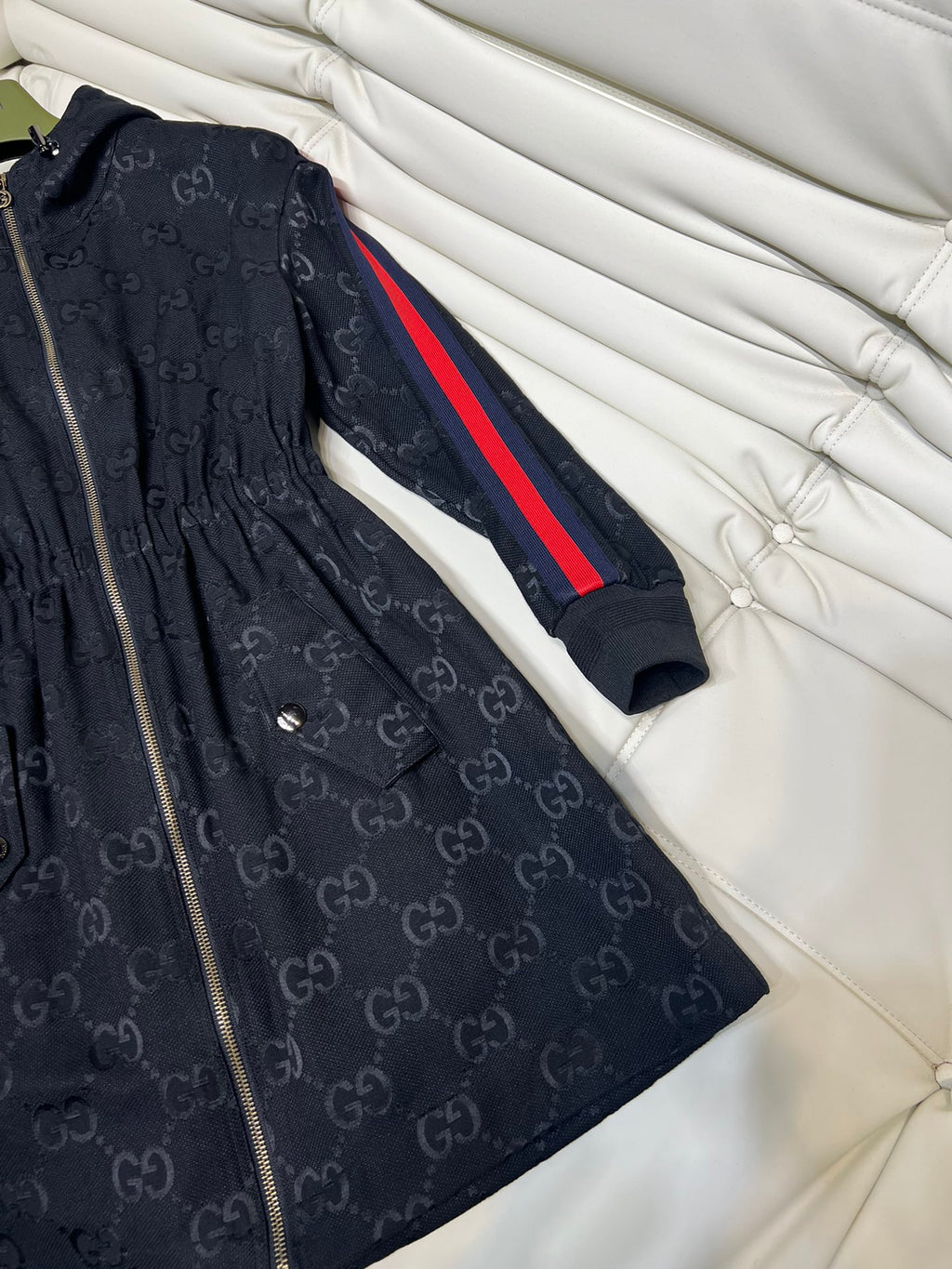 Hooded Jacquard Dress 0724070901