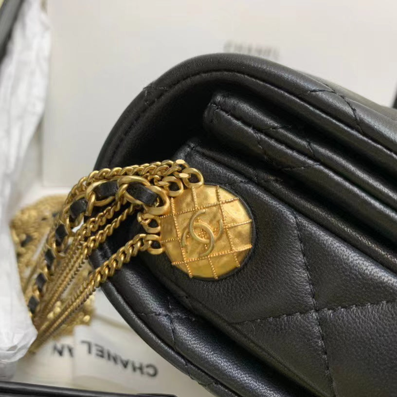 Gold Coin Chain Bag