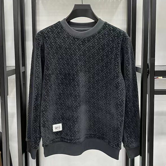 New veLet thickened men's pullover hoodie 1024102507
