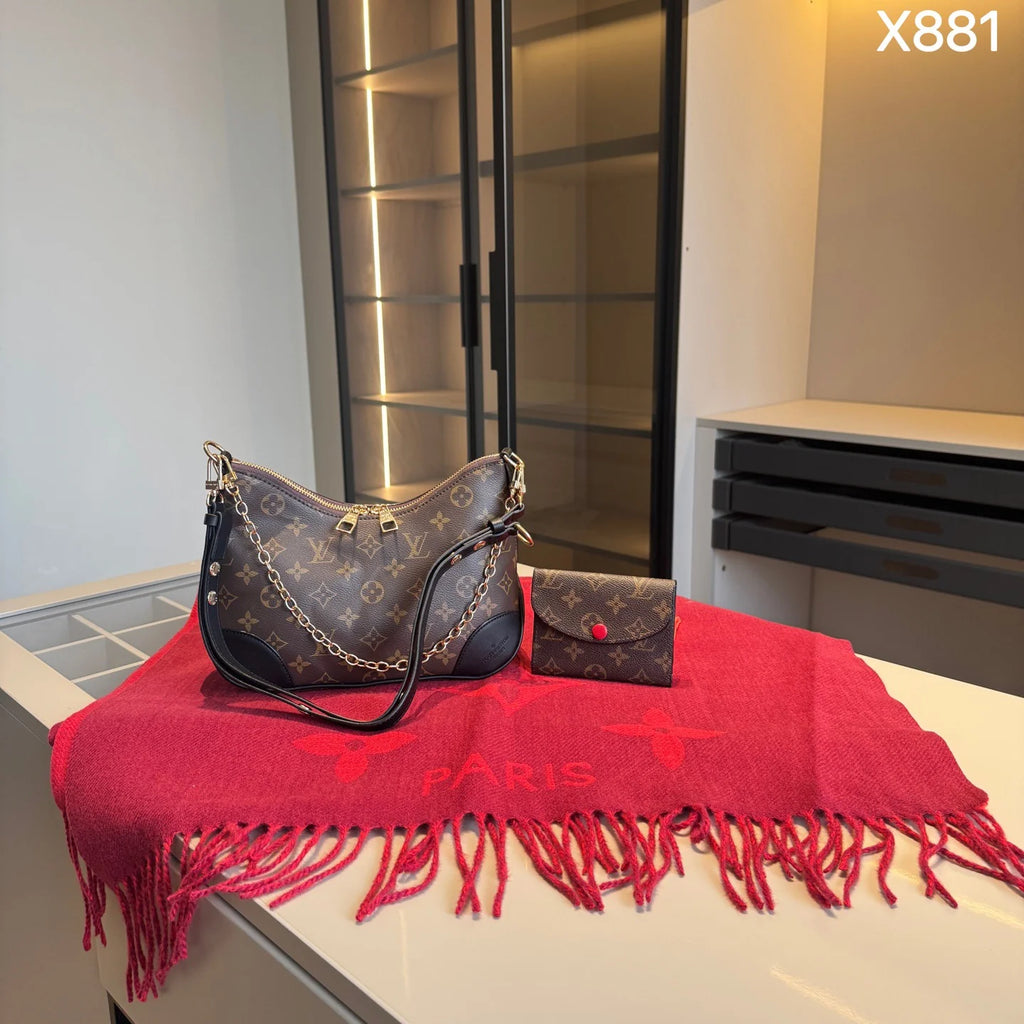 【New Collection Combo】Croissant + Scarf + Wallet 1426020306