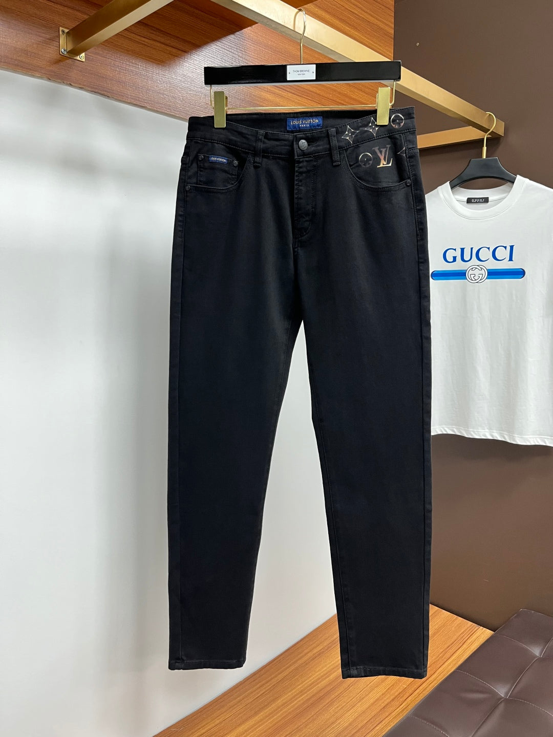 L men's business casual jeans 0725092606