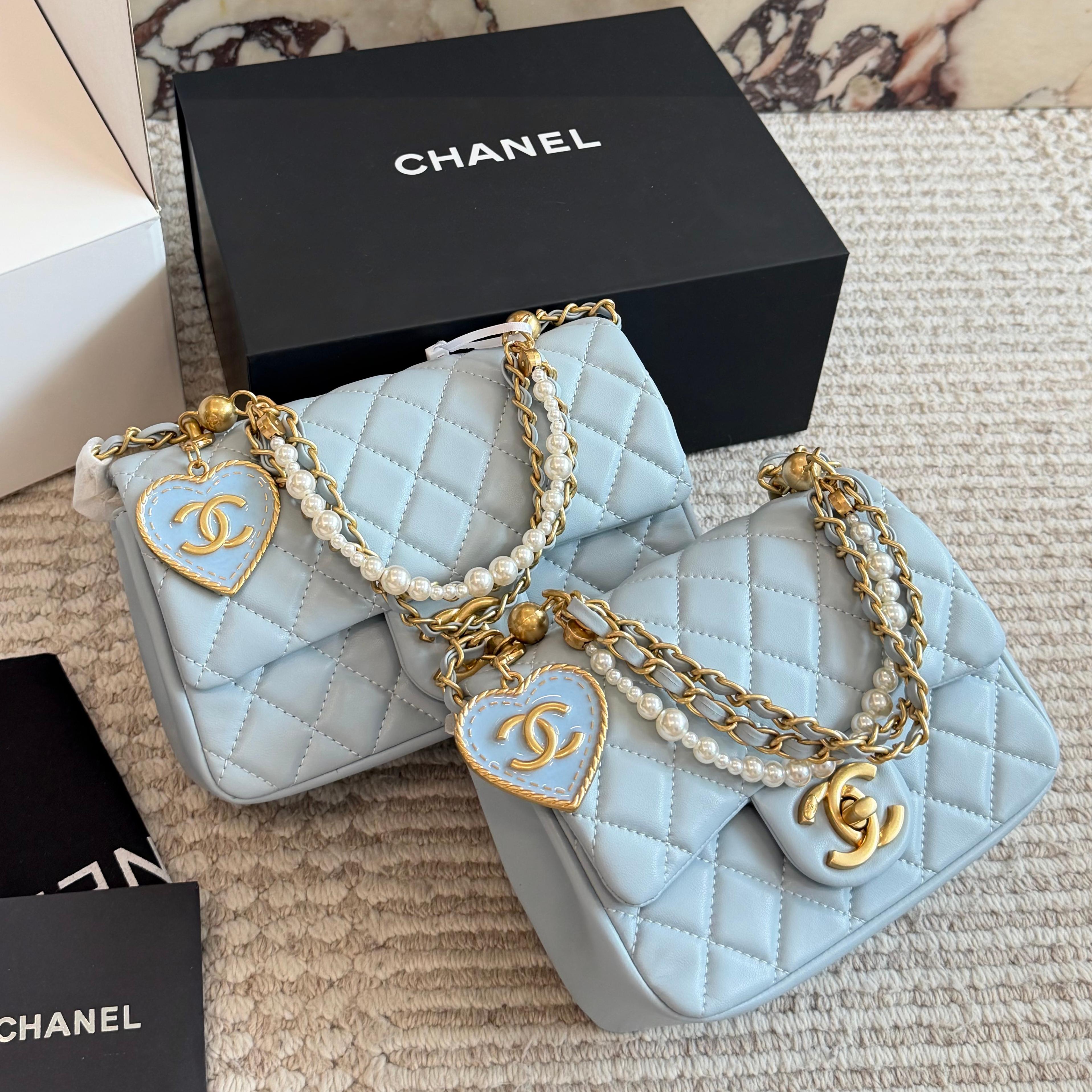 26SS New Women's Pearl Chain Bag 0726031007