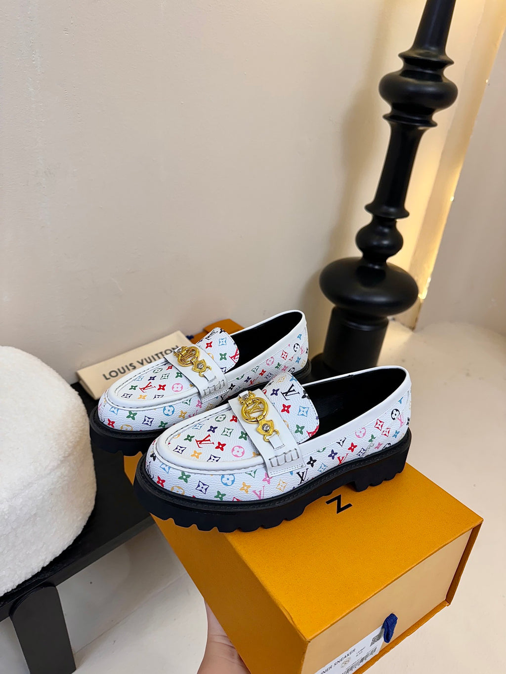 L loafers thick-soled leather shoes 0725031112