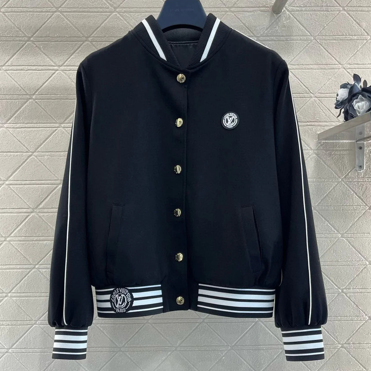 Fashionable casual stand up collar baseball jersey 1024101605