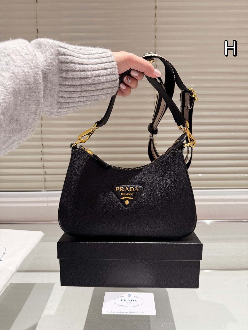 P Vintage Suede Leather Bag 0724120507