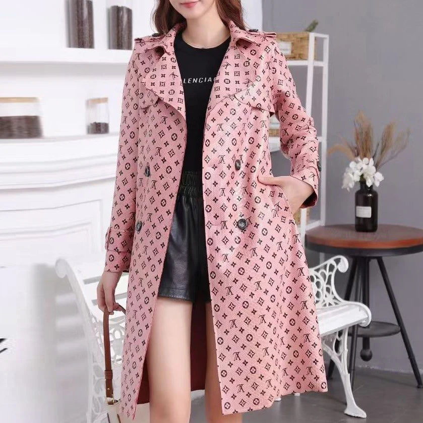 Fashion printed slim fit windbreaker 1024110604