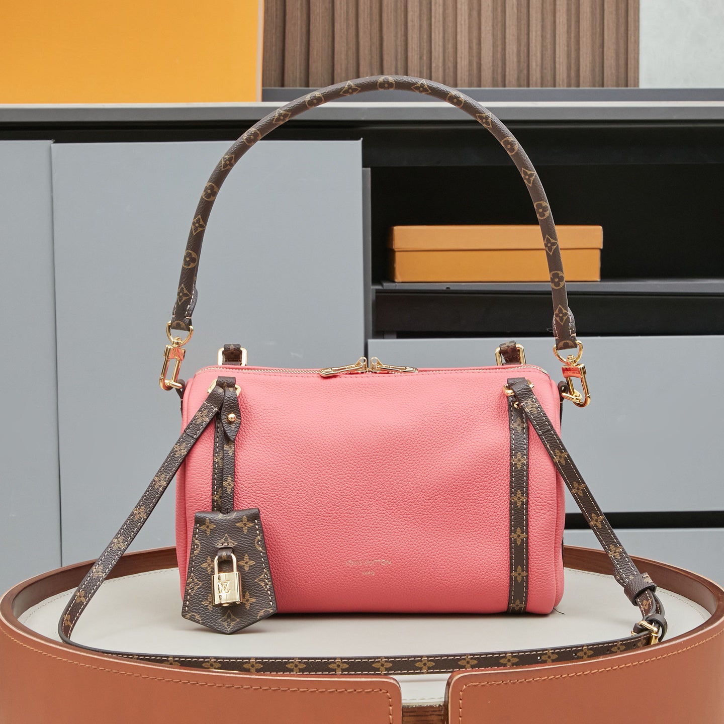 L & V fashion Cowhide leather bag M0726052006