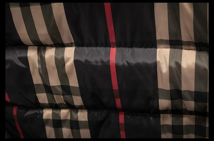 New fashion versatile plaid down cotton vest vest vest vest 1024010502