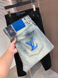 V Spring/Summer Slim Fit Straight Leg Jeans 0726051910