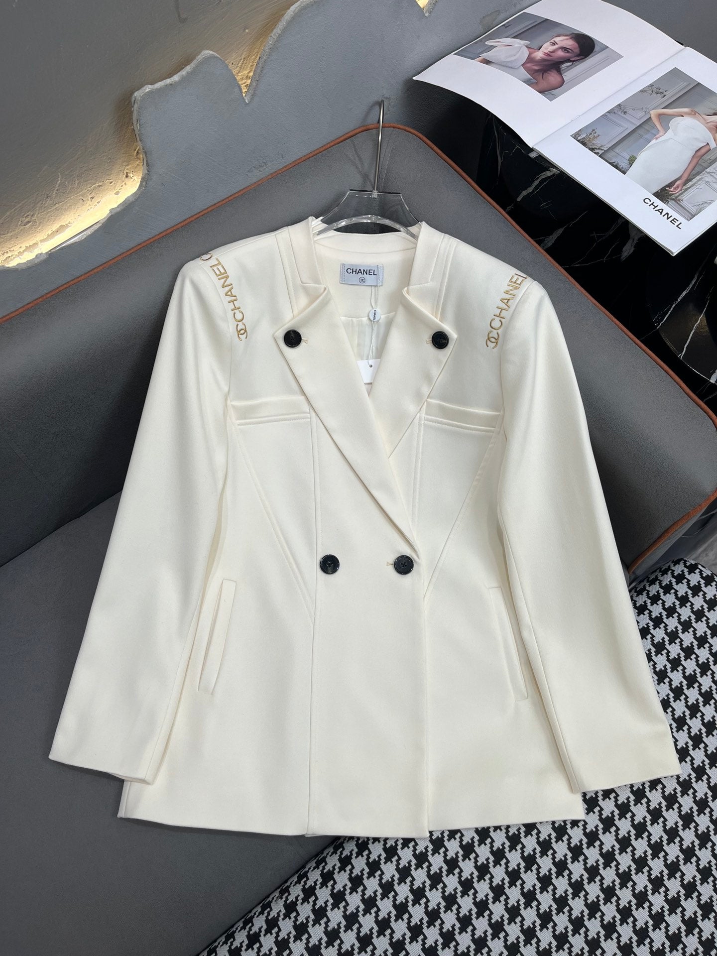 24SS autumn and winter new suit jacket/letter embroidery 0724121107