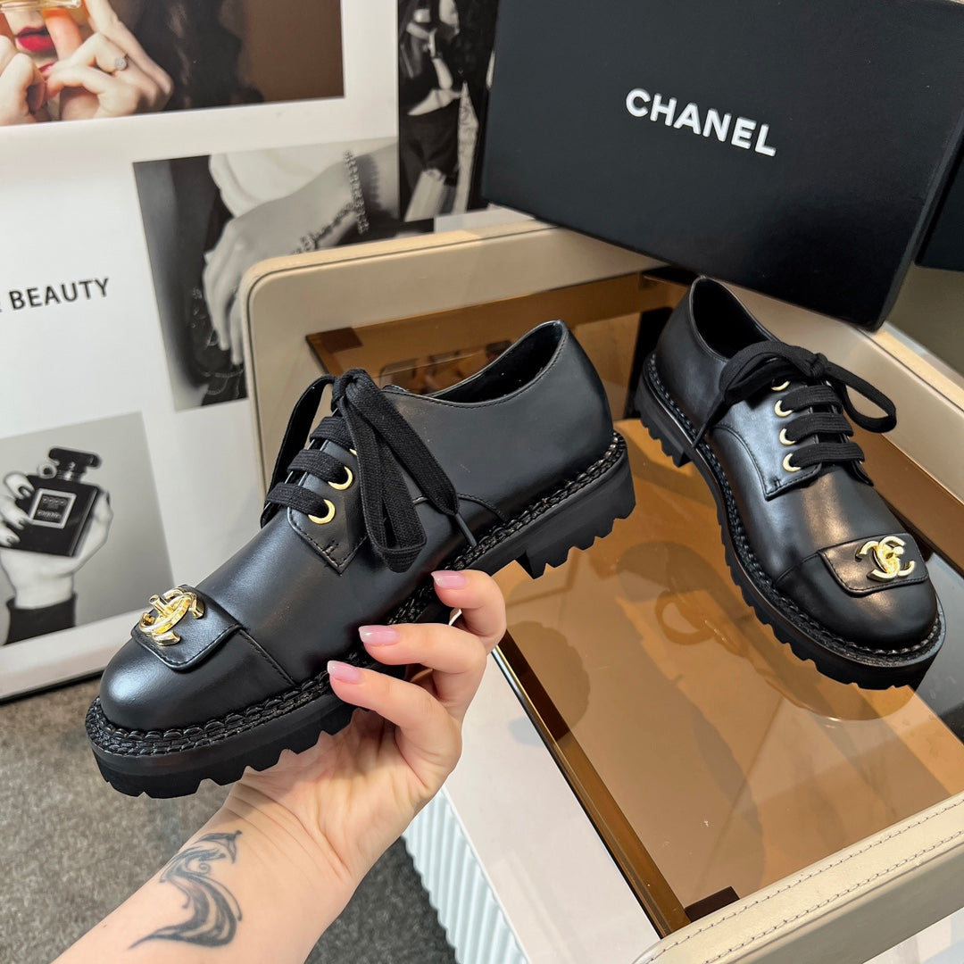 26SS New Women's Casual Leather Shoes 0726031012
