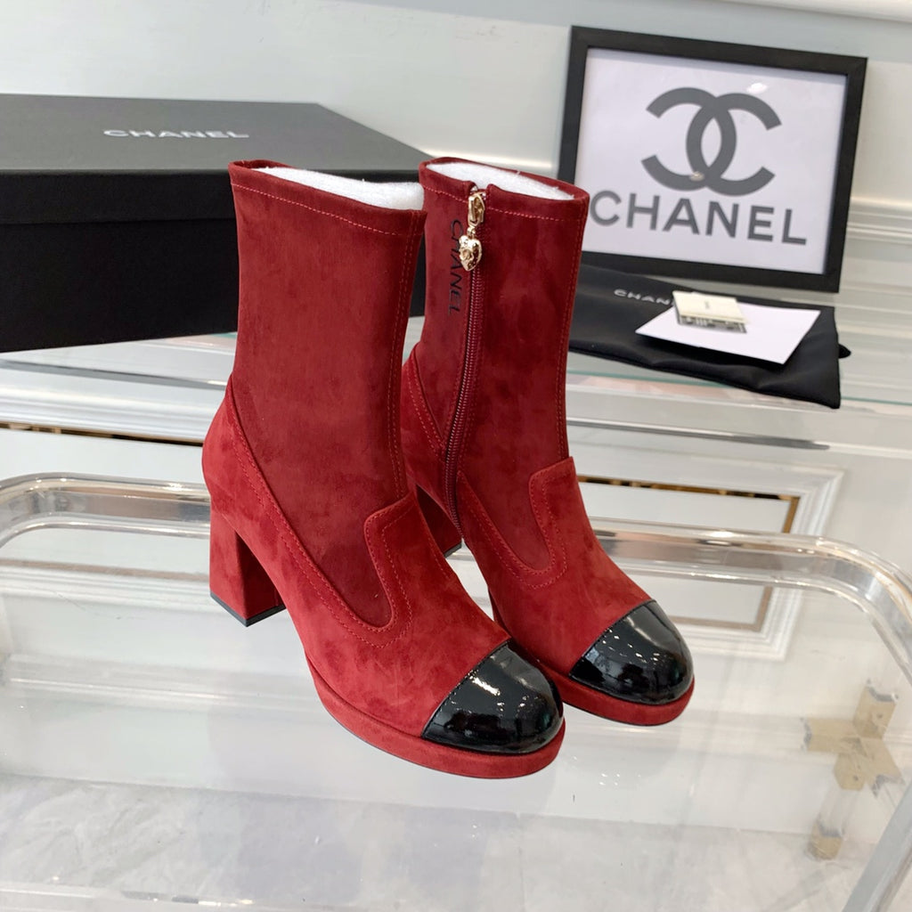 Fashion Cashmere High Heel Boots 0724102316