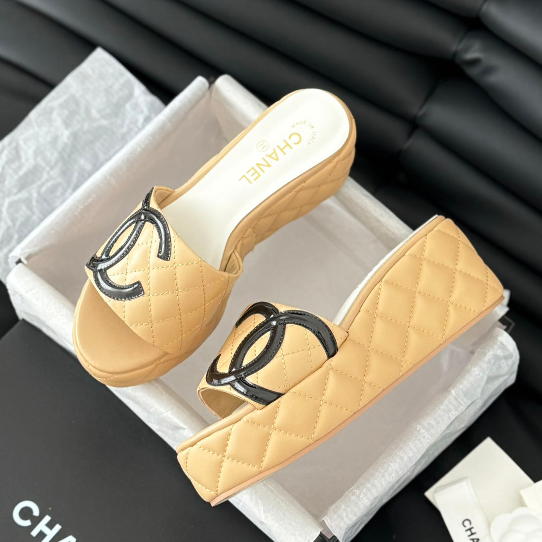 rhombus platform slippers 0724050601