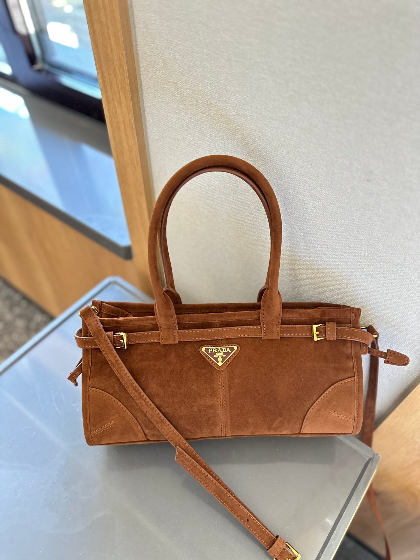 P waxed leather crossbody bag 0724082904