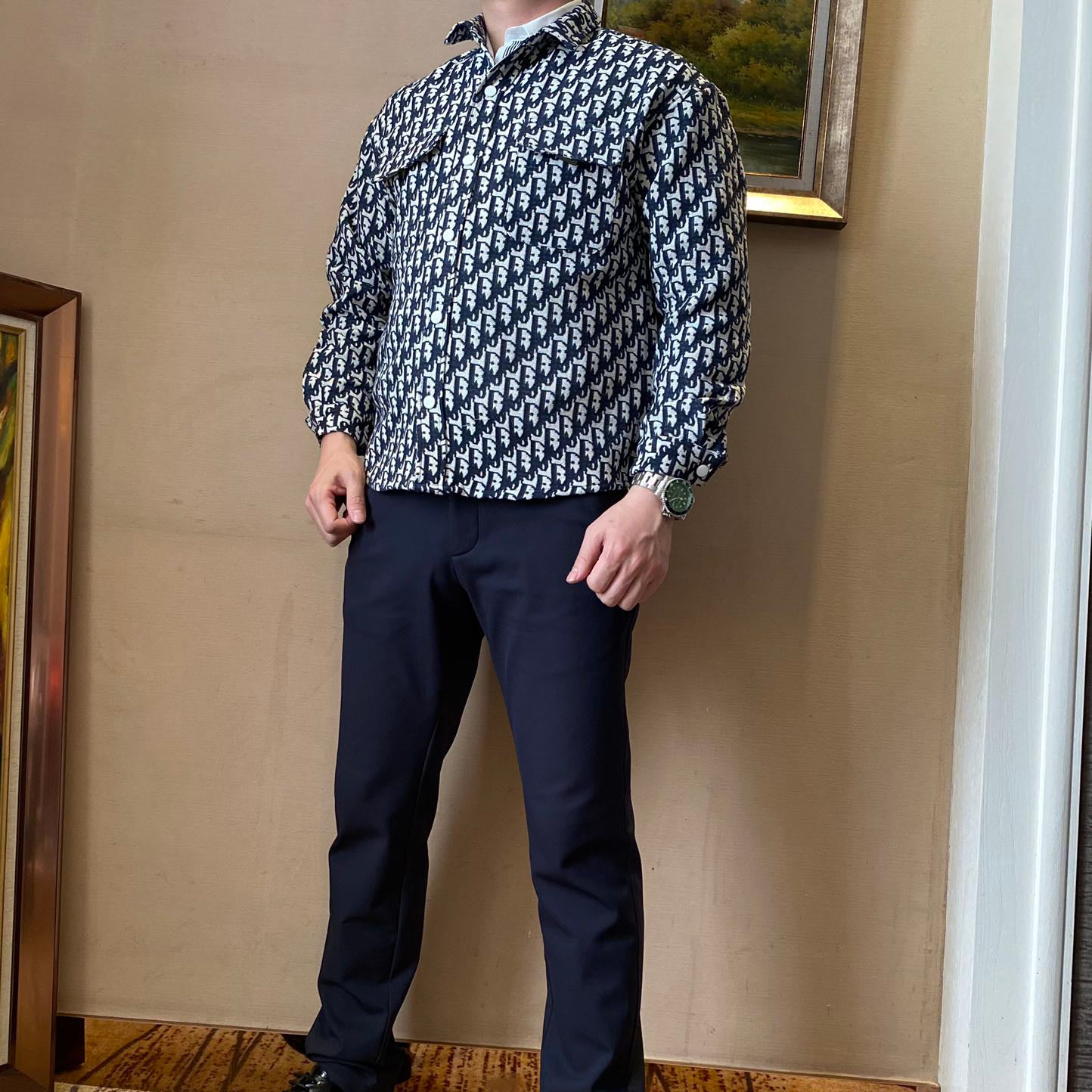 Men's Printed Jacket 021703
