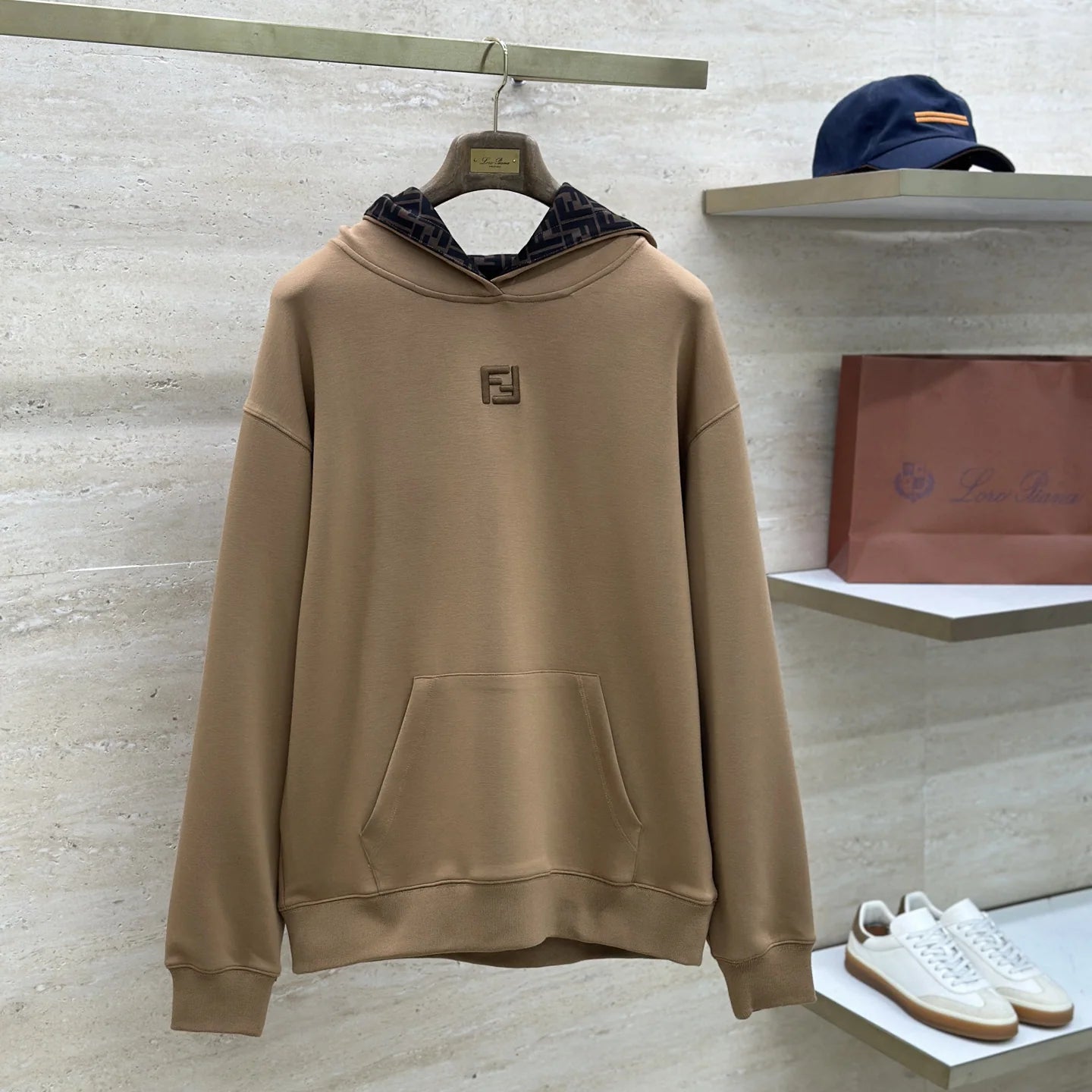 Embroidered hooded sweatshirt 1425122422