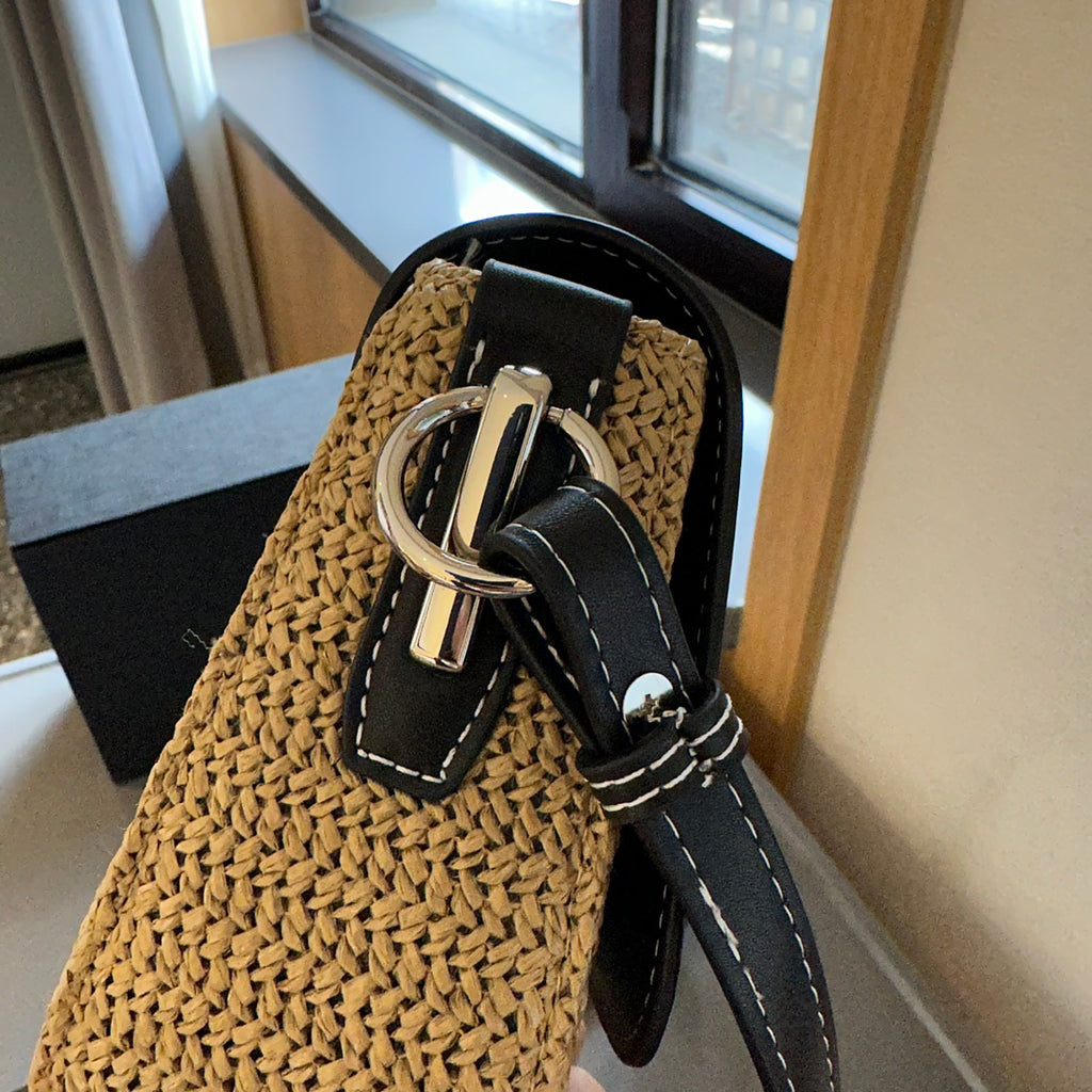P summer fashion woven shoulder bag 0724041115