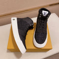 New Fashion Men's Black and White Lace-Up Casual Shoes Design Short Boots