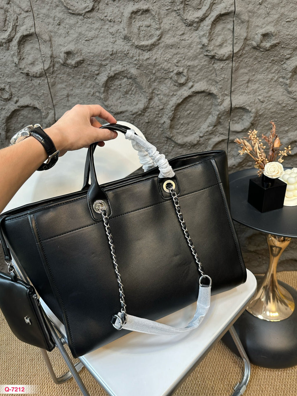 Fashion Leather Top Handle Tote Bag 0724082611