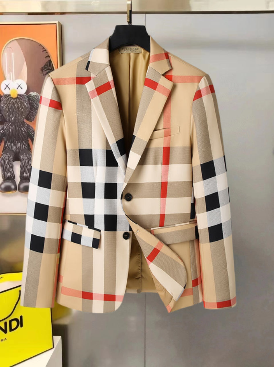 Check Fashion Suit PD07070519