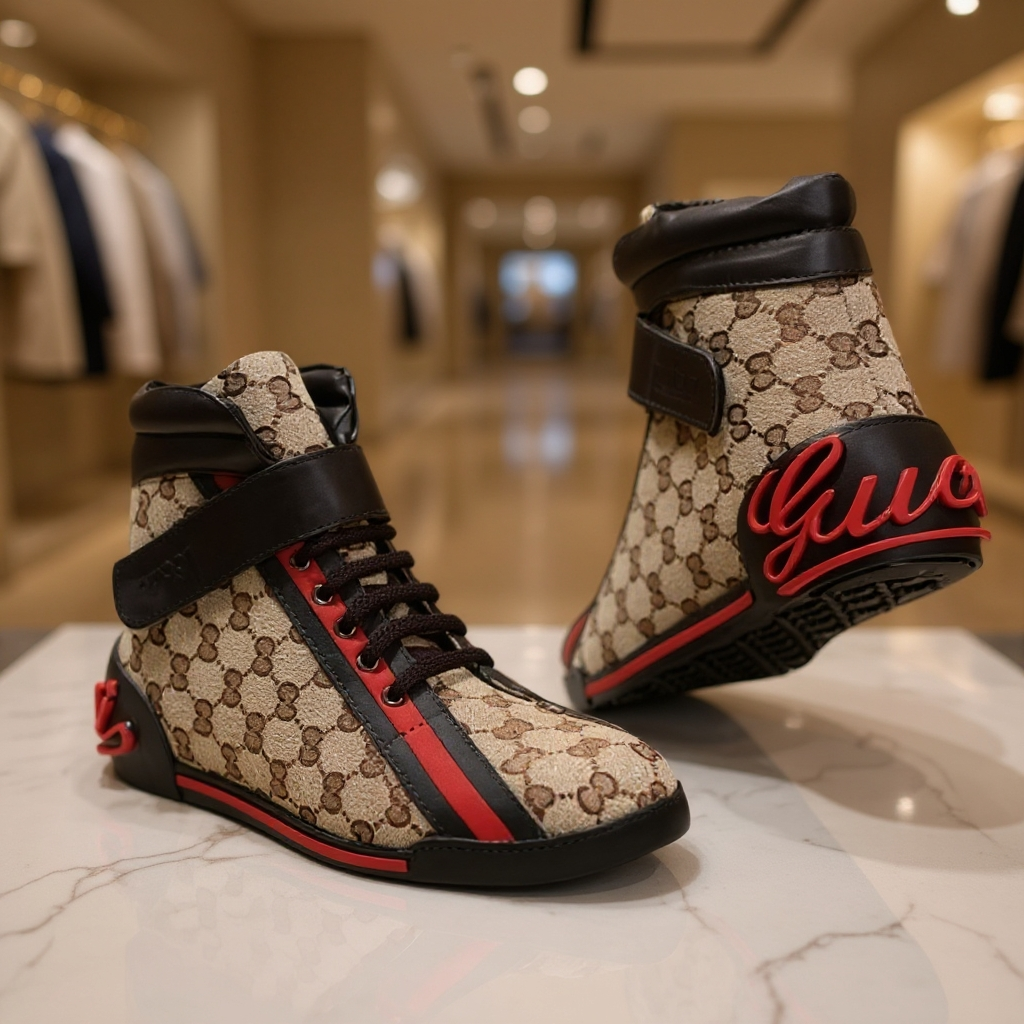 Men's handmade canvas high-top shoes (hot sale)