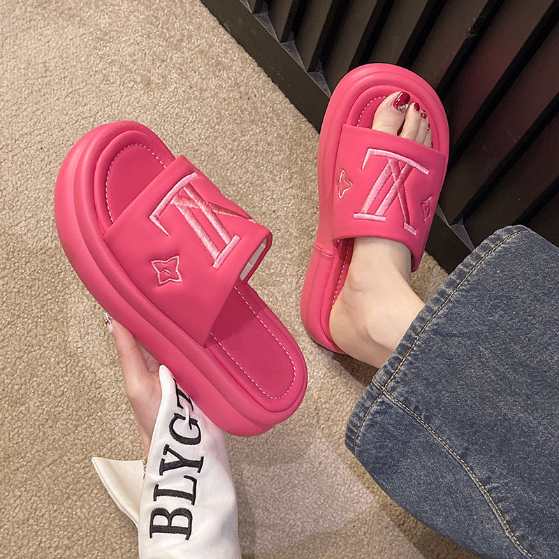 New letter outerwear thick sole sandal PD10050502