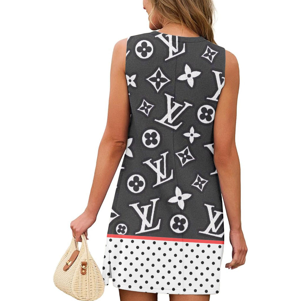 LV | Premium Sleeveless A-Line Dress SSD183-LV-HYT-TH-30052503