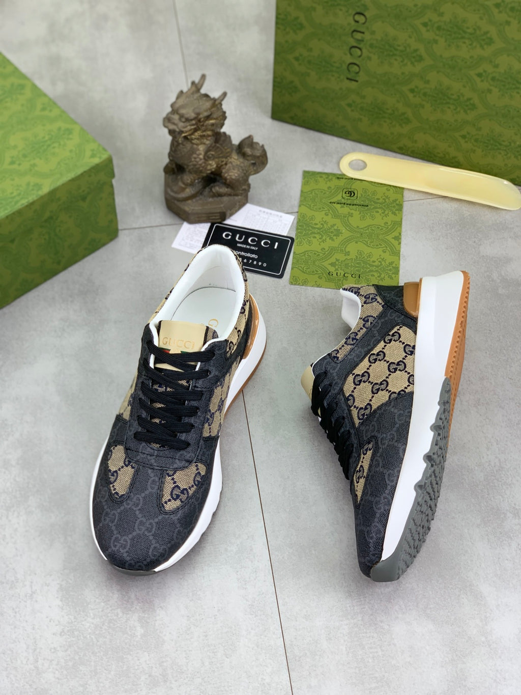 Men's printed sports shoes 0725101504