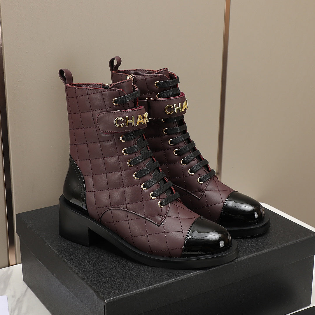 fashion diamond leather short boots Martin boots 0724101706