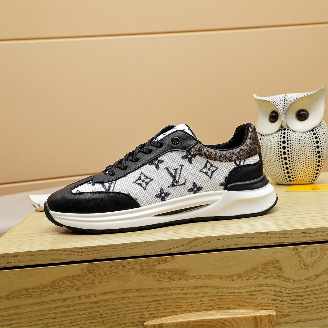 V fashion printed rubber sole sneakers 0724072309
