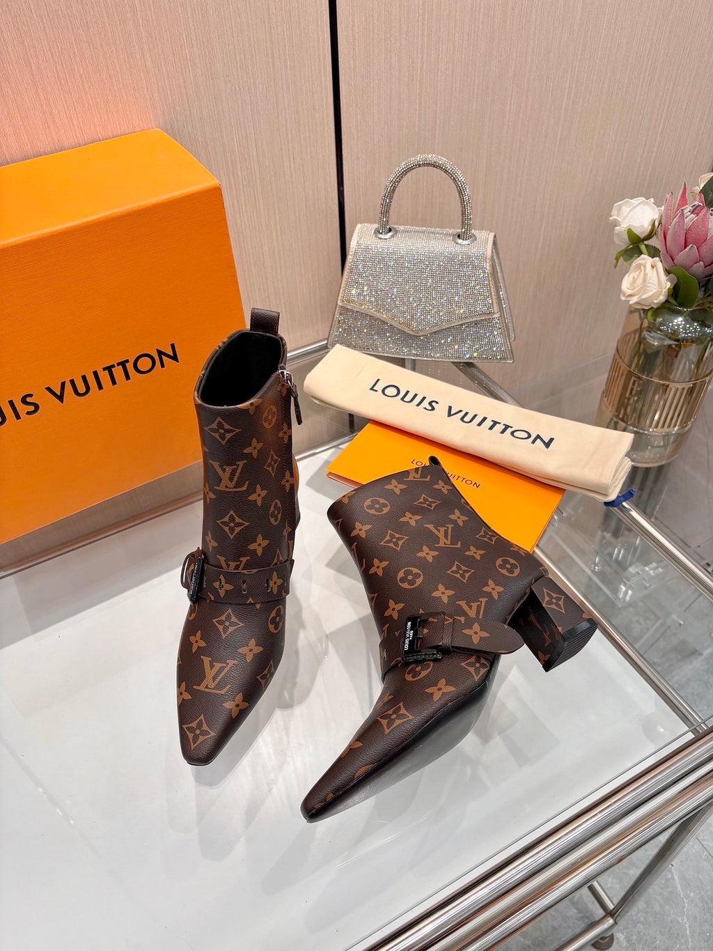 L fashion printing new 4.5cm short boots 0725102002