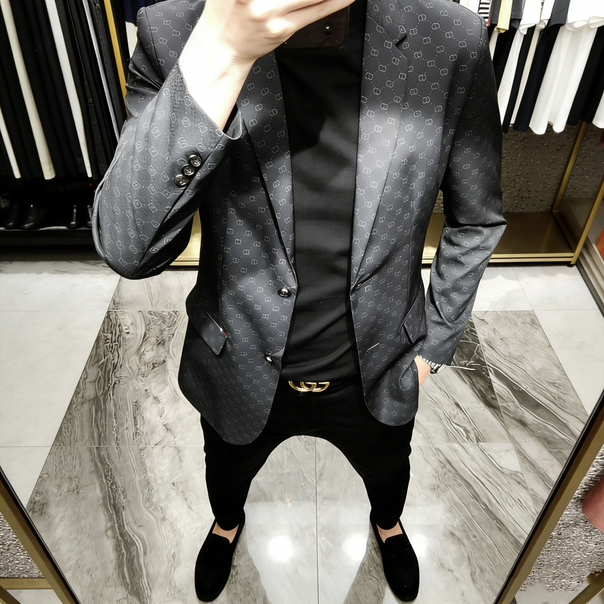 Casual trendy all-match suit top PD10041735