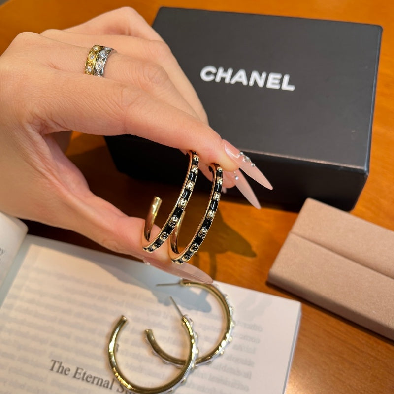 Women's Luxury CC Hoop Earrings XZ1326092808