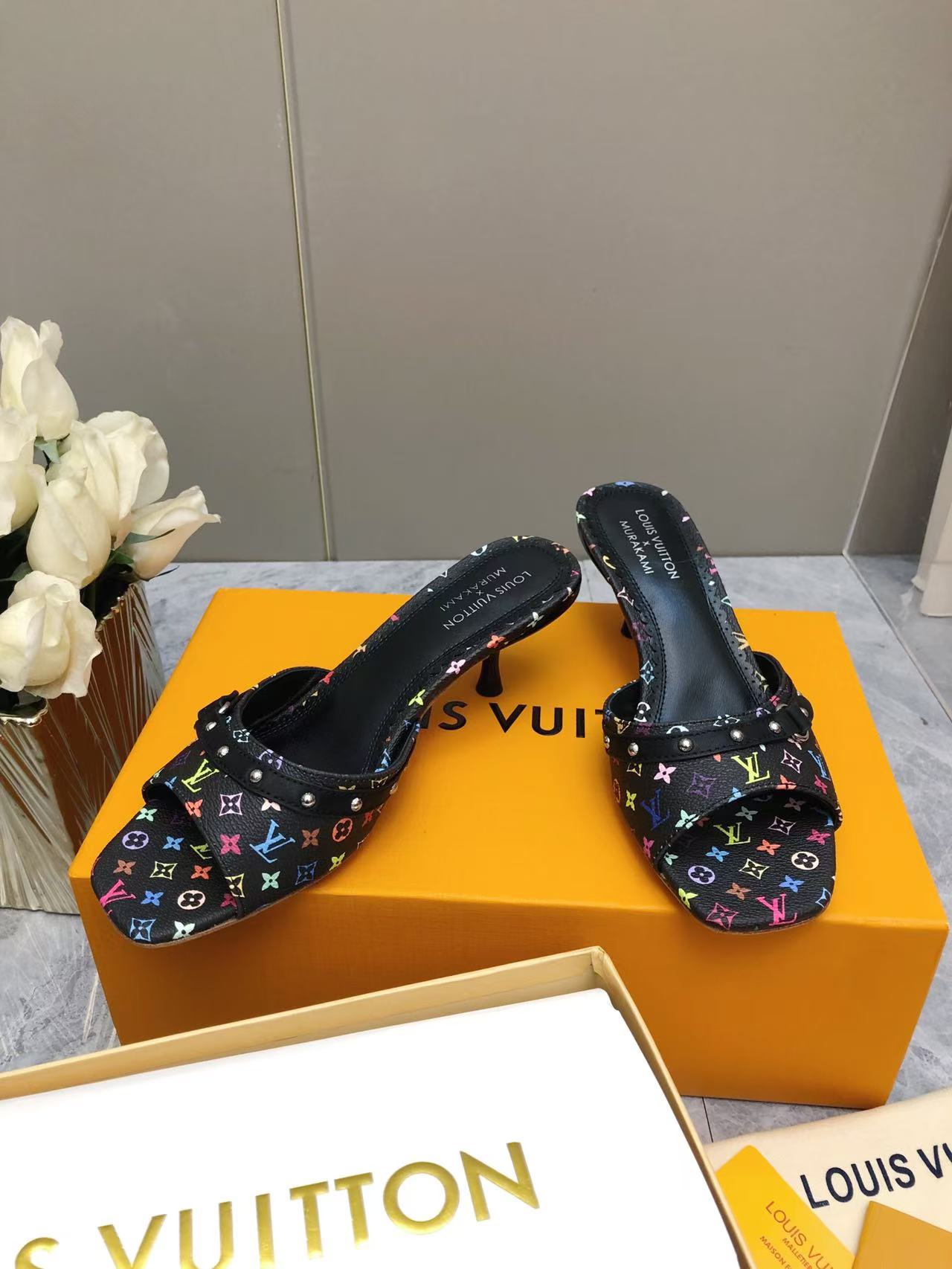 L fashion 3 color hot style high heel slippers 0725031902