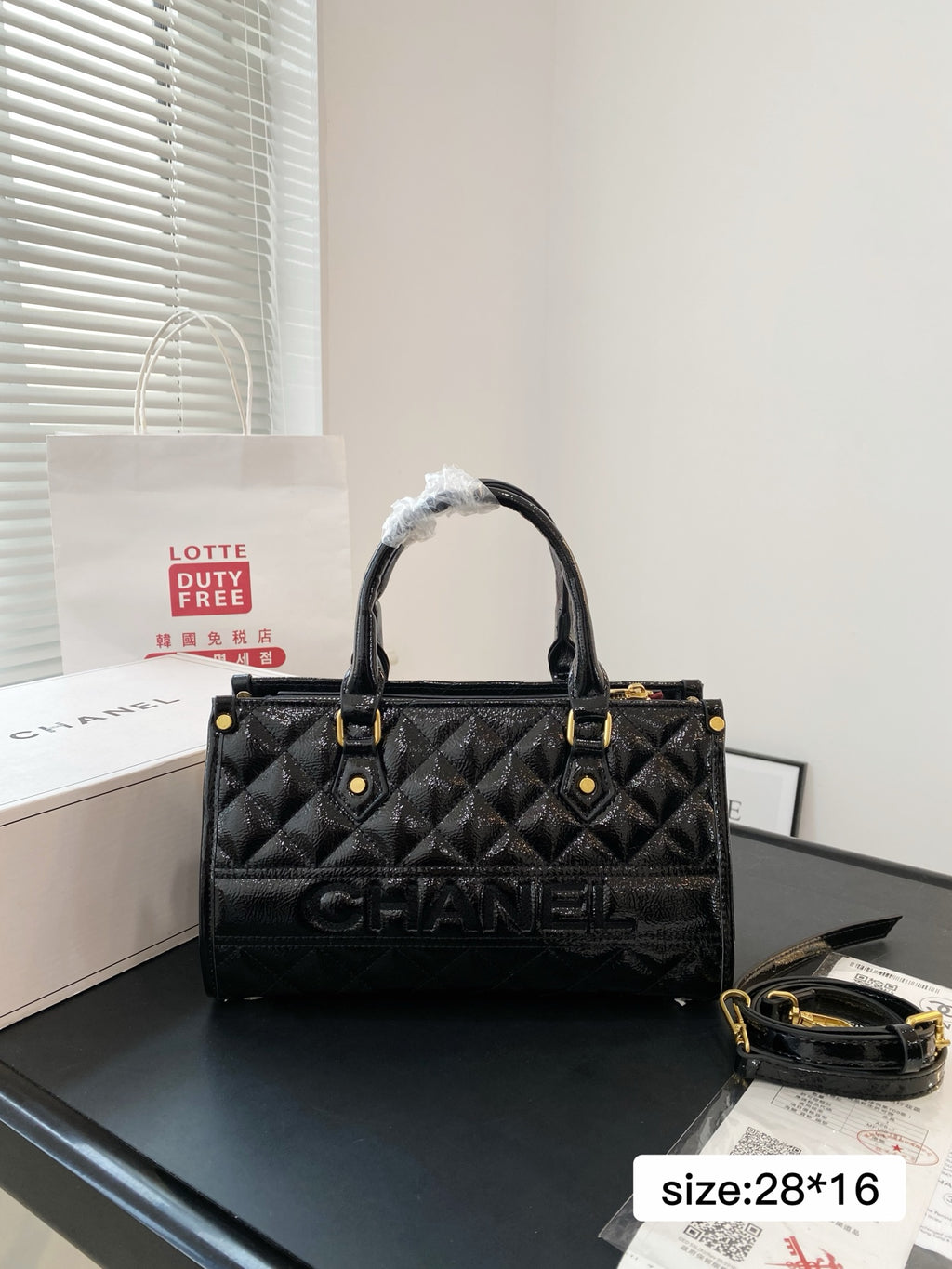 Fashion Patent Leather Tote Bag 0725031109