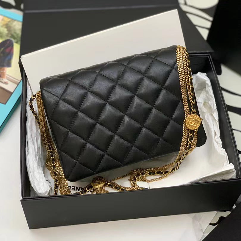 Gold Coin Chain Bag