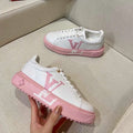 White V Logo New Fashion Women's Sneakers