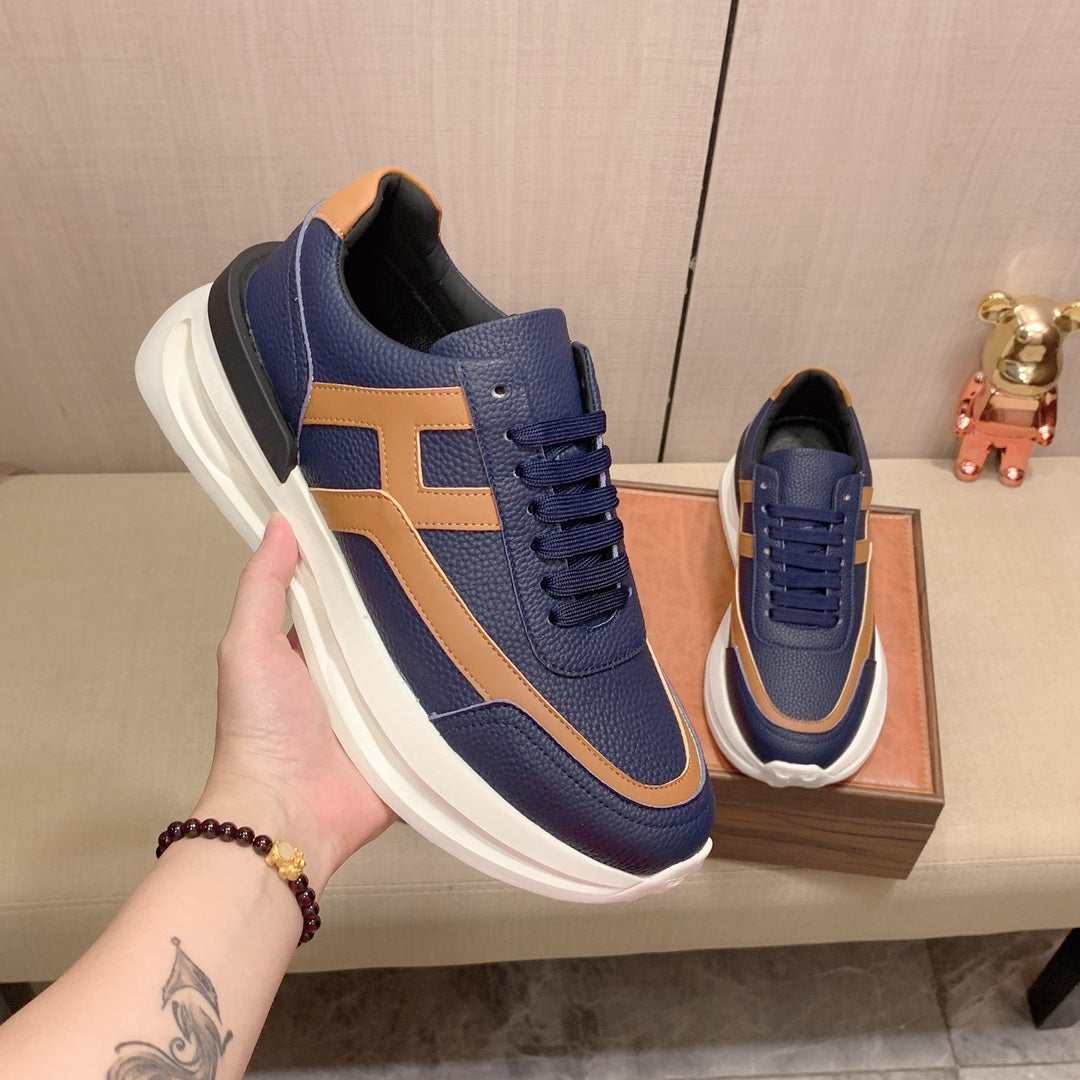 H fashion printed rubber sole sneakers 0724072303