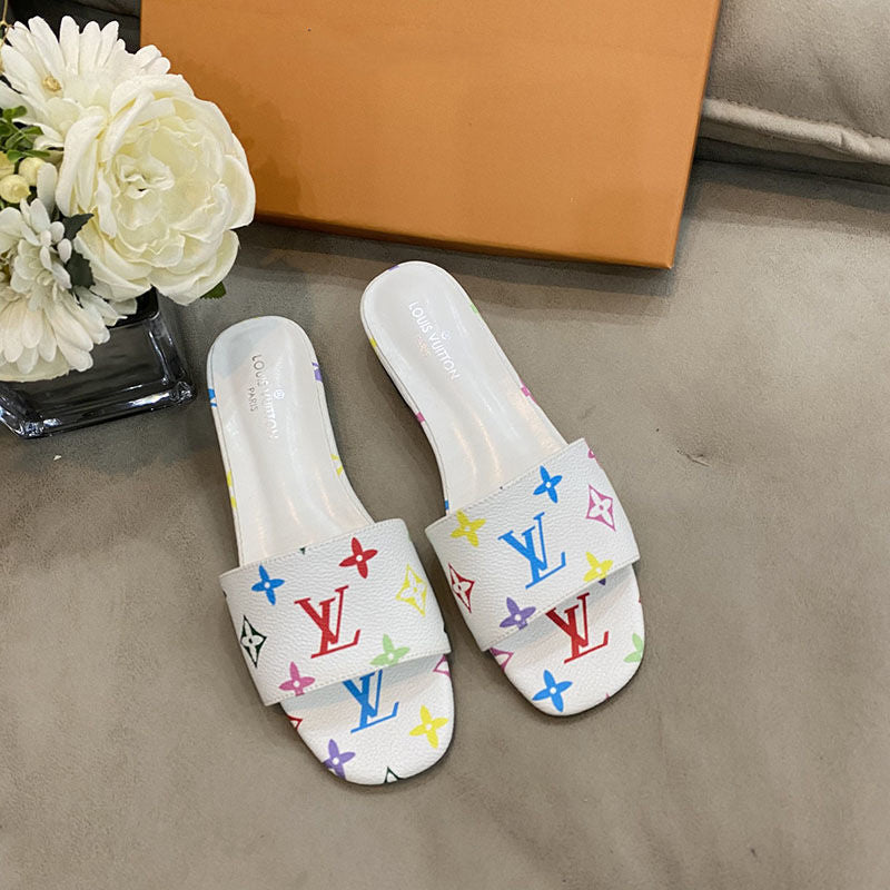 Comfortable V Logo Home or Outside Slippers