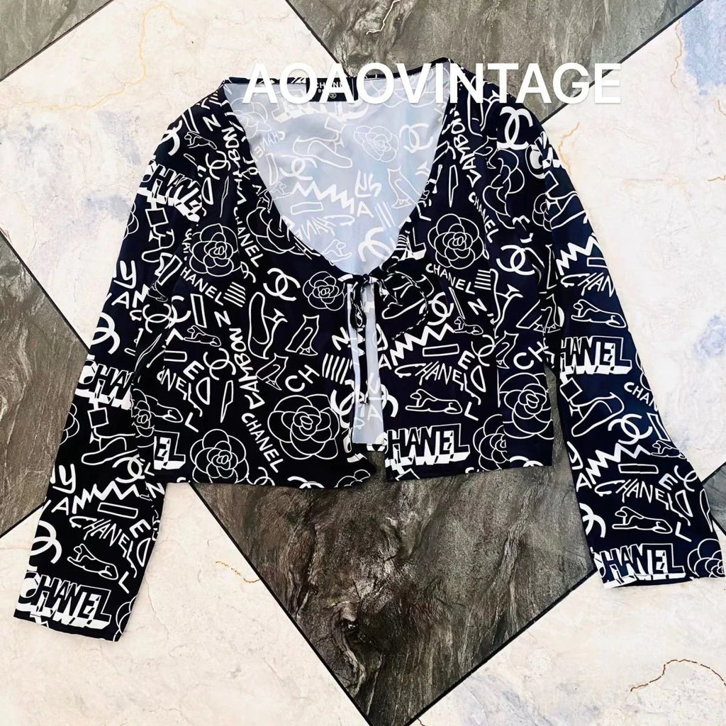 Fashion Versatile Cardigan Print Jacket 1024030612