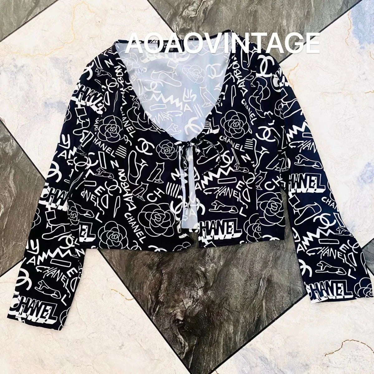 Fashion Versatile Cardigan Print Jacket 1024030612