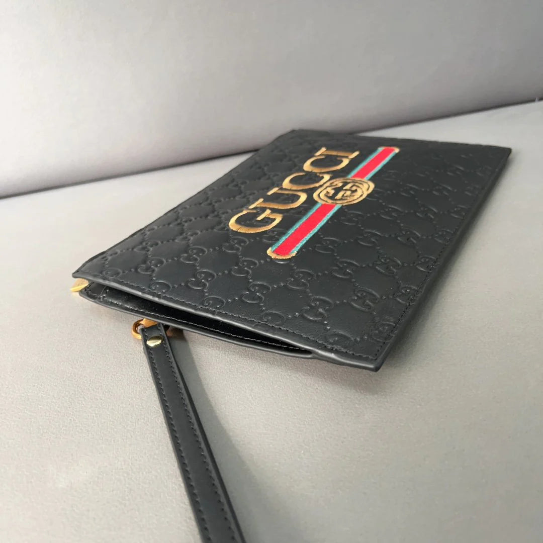 New fashion embossed cowhide clutch bag 1024011822