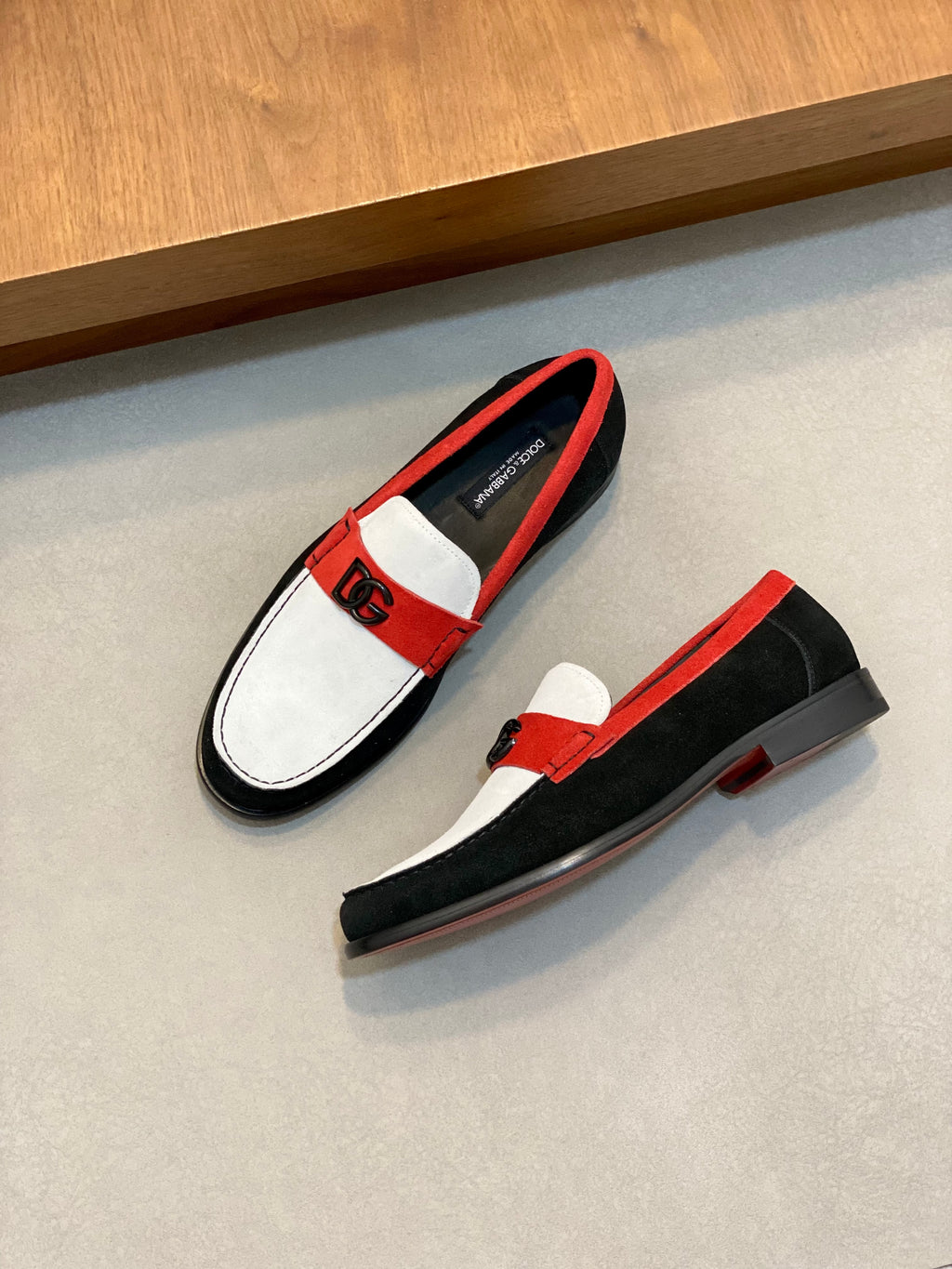 New stylish color-blocked casual loafers 0726041001